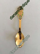 A. Michelsen 1982 Juleske Forgyldt Sterling Sølv med emalje