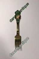 A. Michelsen 1982 Julegaffel Forgyldt Sterling Sølv med emalje