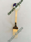 A. Michelsen Christmas Fork 1978 Gilded Sterling Silver with Enamel