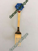 A. Michelsen 1976 Julegaffel Forgyldt Sterling Sølv med Emalje