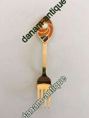 A. Michelsen 1971 Julegaffel Forgyldt Sterling Sølv med Emalje