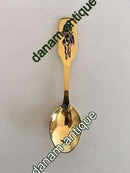 A. Michelsen Weihnachtslöffel 1966 Vergoldetes Sterlingsilber mit Emaille