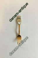 A. Michelsen 1959 Julegaffel Forgyldt Sterling Sølv med Emalje