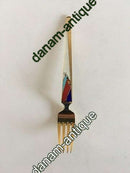 A. Michelsen Julegaffel 1958 Forgyldt Sterling Sølv og Emalje.