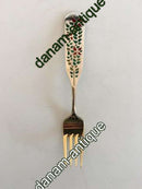 A. Michelsen 1955 Julegaffel Forgyldt Sterling Sølv med Emalje