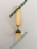 A. Michelsen 1947 Julegaffel Forgyldt Sterling Sølv med Emalje