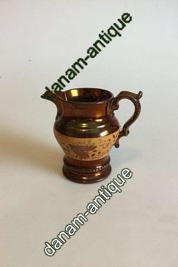 Engelsk kobber lustre Kande. Keramik