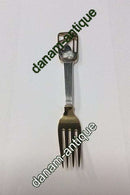 A. Michelsen 1938 Julegaffel Forgyldt sterling sølv med emalje.