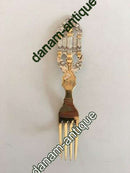 A. Michelsen 1926 Weihnachtsgabel Vergoldetes Sterling Silber