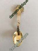 A. Michelsen 1914 Juleske Forgyldt Sterling Sølv.