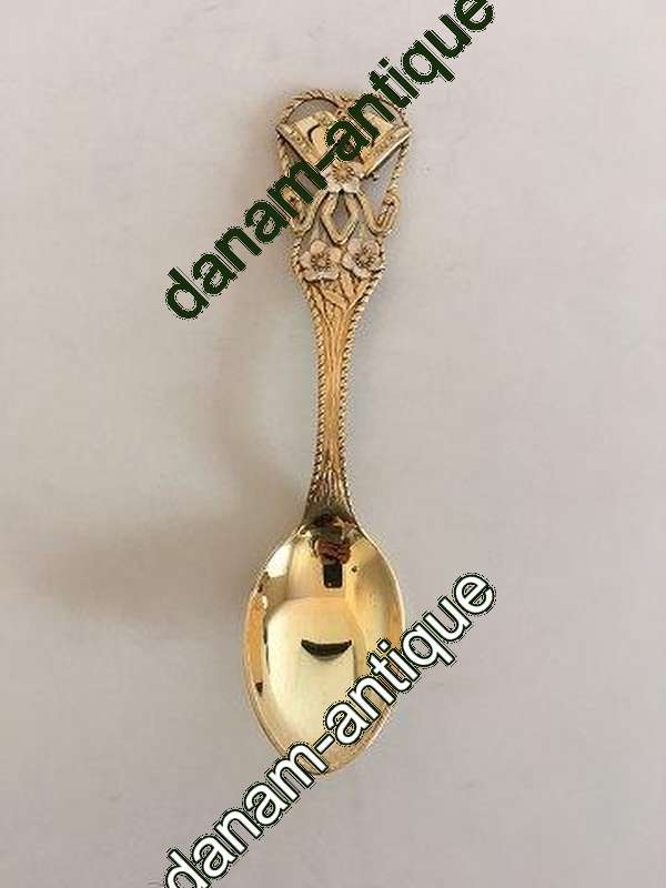 A. Michelsen Juleske 1912 Delvist forgyldt sterling sølv