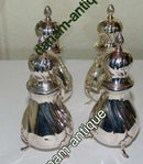 2 sæt Rococo Salt og Peberbøsser i Sølv fra Cohrs Sølvfabrik