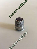 Fingerbøl I Sølv med Lyslilla Sten (Amethyst) i Toppen