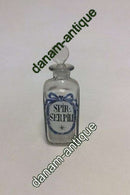 Holmegaard  Apotekerflasken, krukke med tekst" SPIR SERPILL"  fra 1990