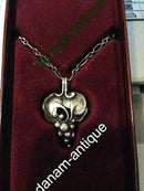 Georg Jensen 1996年的纯银周年纪念吊坠，带原包装盒和链条