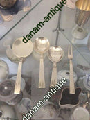 乔治-延森纯银块状餐具，早期