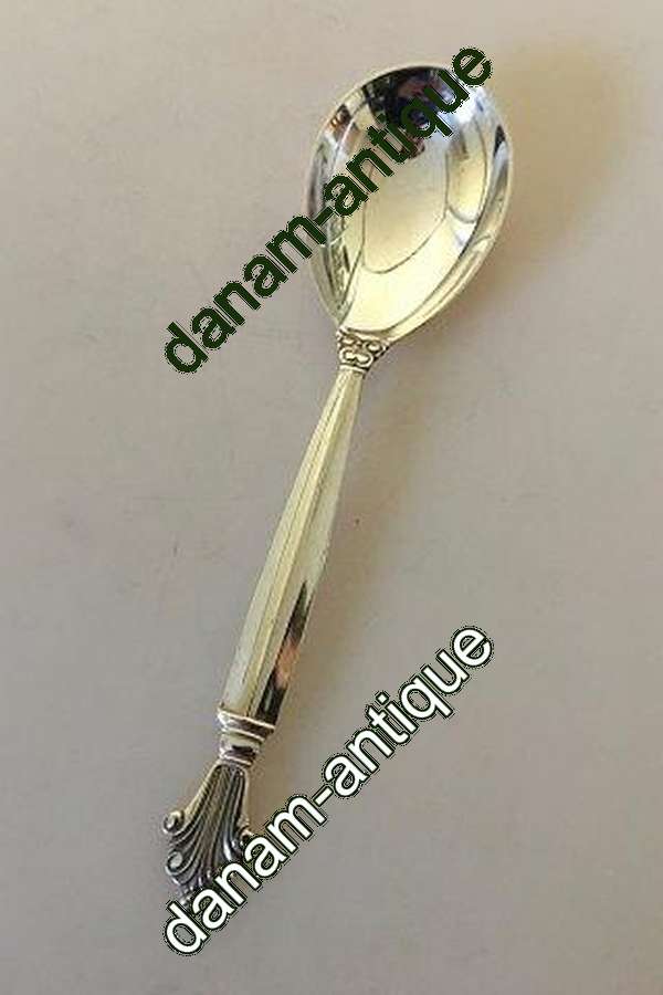 Georg Jensen Sterling Sølv Dronning Marmeladeske No. 163