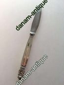 Georg Jensen Sterling Sølv 'Konge' Frokost Kniv, Langt Skaft og Grillskær No 024