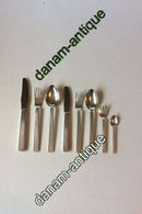 Georg Jensen Bernadotte Sterling Silver Dinner and Lunch Flatware set 96 pieces