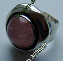 N.E. From Sterling Silver Ring with Rose Kvarts