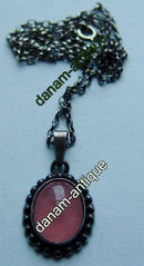 N.E. From Sterling Sølv vedhæng med Rosa Kvarts