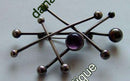 N.E. From Moderne Sterling Sølv  Broche med Ametyst