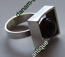 N.E From Sterling Silver Ring with Ambor