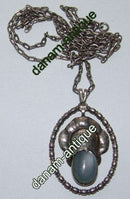 Evald Nielsen Sterling Sølv vedhæng med månesten