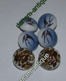 Royal Copenhagen Earclips in porcelain