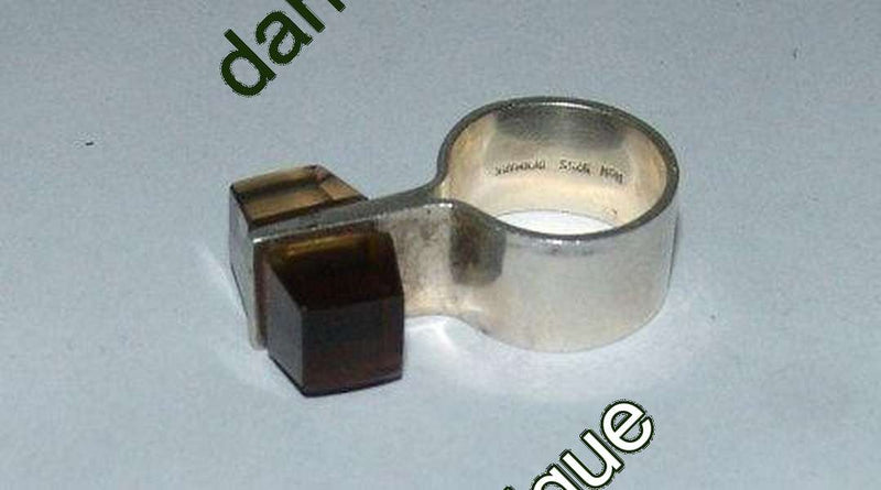 Hans Hansen Sterling Silber Ring mit Bergkristall