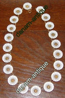 Anton Michelsen Margurite/Marguerite Halskæde i forgyldt Sterling Sølv og Emalje