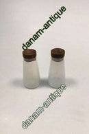 Kastrup Glassworks Opaline Salt and Pepper Shakers