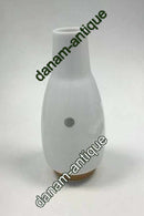 Kastrup Glasværk Opaline Vase med bambusbevikling