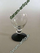 "Jane" Sortfods Snapseglas med Drueslibning fra Holmegaard