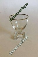 Gorm den Gamle Rødvinsglas med guldkant