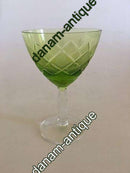 "Wien Antik" Grønt Hvidvinsglas fra Lyngby Glas