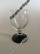 "Jane" Sortfods Hvidvinsglas med drueslibning fra Holmegaard