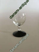 "Jane" Sortfods Snapseglas med Drueslibning fra Holmegaard