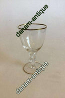 Lyngby Glasværk Måge Rødvinsglas u/slibning