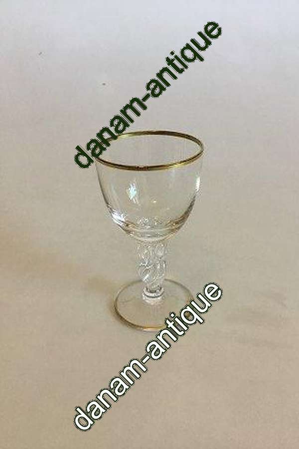 Lyngby Glashütte Måge Portwinsglas u/slibning