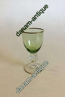 Lyngby Glasværk Måge Grønt Hvidvinsglas u/slibning Gisselfeld