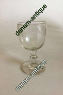 Conradsminde Vinglas med Egeløv. Fra ca. 1840