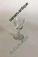 Holmegaard Dansk glas Berlinois Hedvinsglas med båndslibning