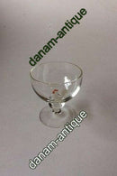 Holmegaard Cocktailglas dekoreret med hvid hane