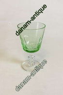 Holmegaard Christian VIII 白葡萄酒杯与绿色茶杯