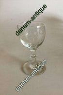 Swedish glass Oak Leaves Sweet Wine Glass