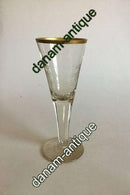 Pokal med guldkant. Hebraisk tekst. Fra 1910-1920