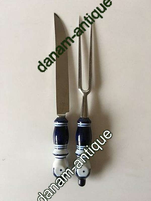 Rosenthal Blå Bjørn Wiinblad Siena Forskærer Sæt i Keramik og Rustfrit Stål