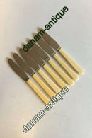 Raadvad Rustfri knive med benskaft. 1 sæt af 7 stk