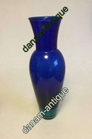 ロイヤルコペンハーゲン ガラス花瓶（ブルー）厚底タイプ